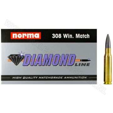 Kogelpatronen Norma  Match Diamond Line .308 Win HP 168 grain