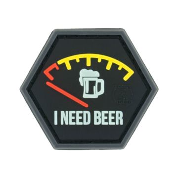 Patch JTG 3D PVC I Need Beer - GID