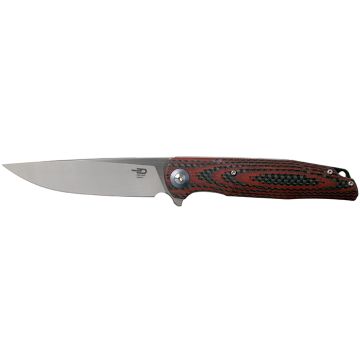 Pocket Knife Bestech Ascot Black / Red Carbon Fiber