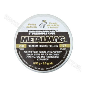 Airgun Pellets Predator Metalmag 4.5 mm 8.5 grain