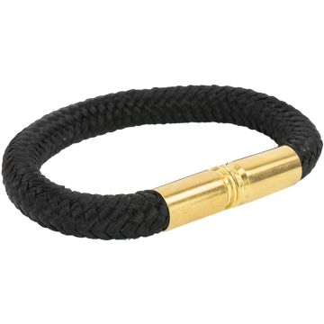 Bracelet Copper & Brass Bullet Band Paracord Black