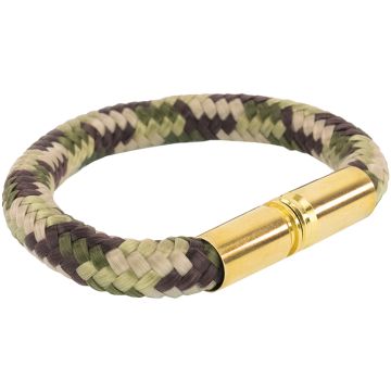 Bracelet Copper & Brass Bullet Band Paracord Camo