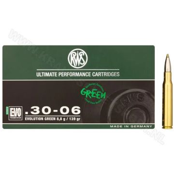 Kogelpatronen RWS .30-06 Sprfd Evo Green 139 grain