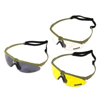 Glasses Nuprol Battle Pro's with optical insert Green Frame