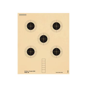 Klein kaliber geweer schijf 12 m 0700N 17x20 (genummerd)