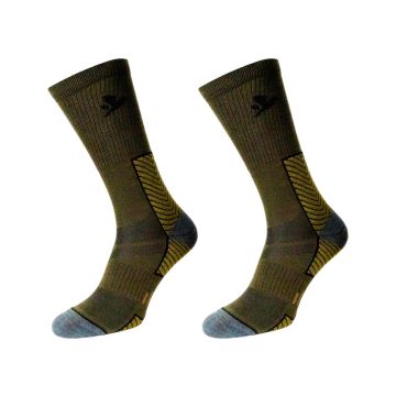 Socks Seeland Field Merino 2-Pack - Pine Green / Military Olive