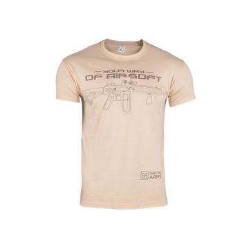 T-Shirt Specna Arms Your Way of Airsoft 02 Tan