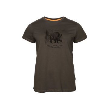T-Shirt Pinewood Wild Boar Ladies Suede Brown