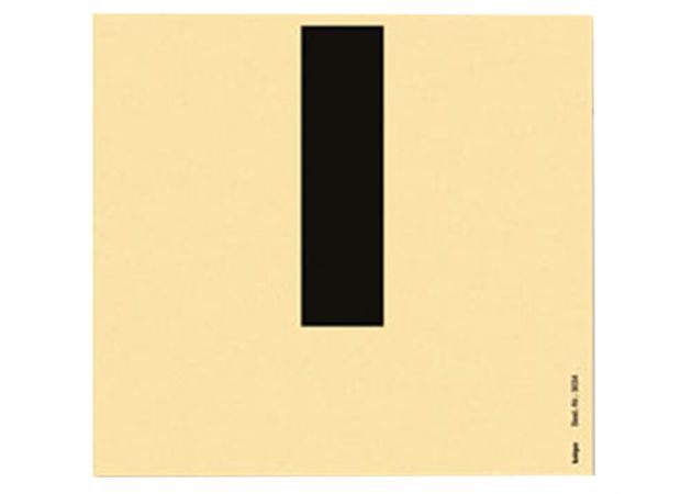 Skills training target for air pistol two-thirds stripe above (28 x 110 mm) 17x17
