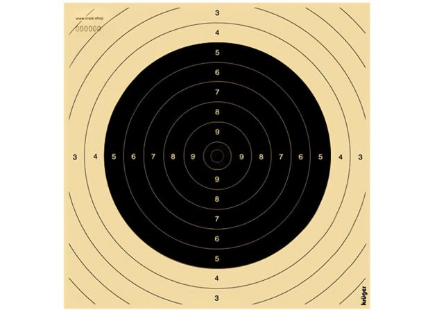 Centre for big bore rifle target 100 m Woerden with slot for 26x26 targets (numbered)