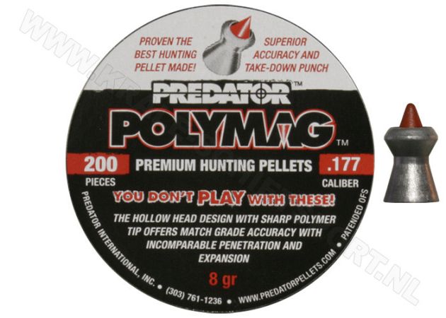 Airgun Pellets Predator Polymag 4.5 mm 8 grain