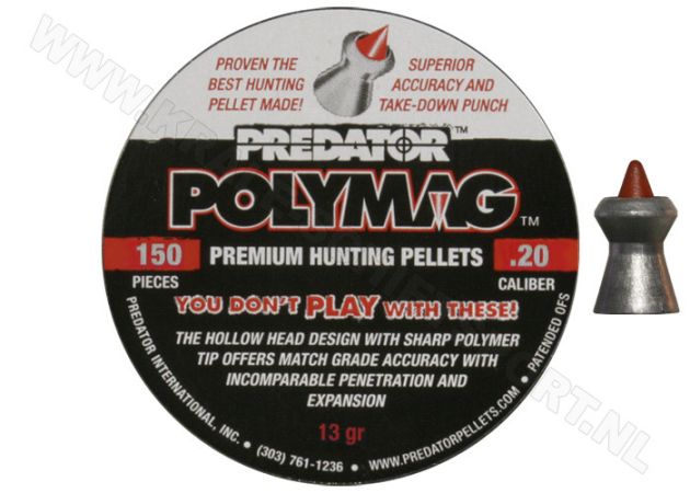 Airgun Pellets Predator Polymag 5.05 mm 13 grain