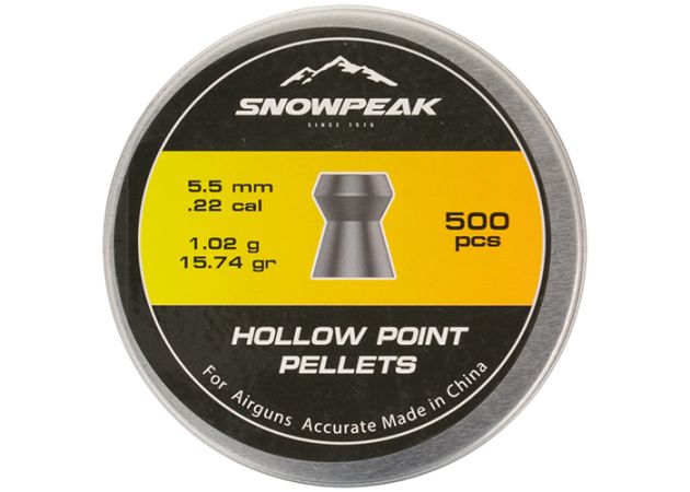 Airgun Pellets Snowpeak Hollow Point 5.5 mm 15.74 grain