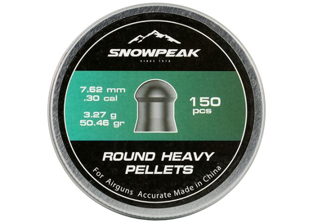 Airgun Pellets Snowpeak Round Heavy 7.62 mm 50.46 grain