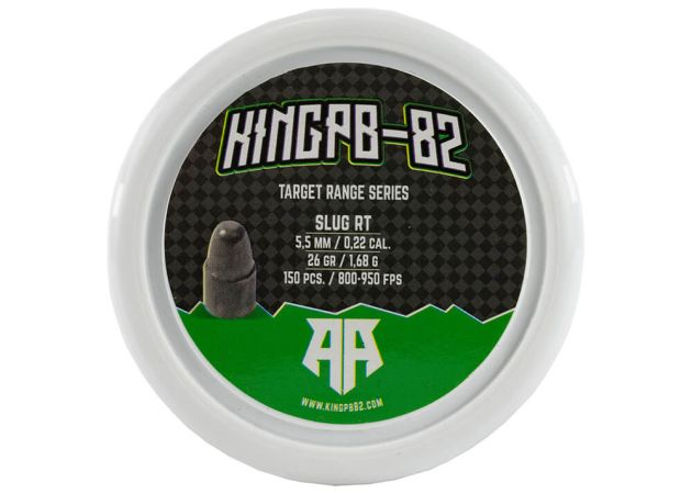 Airgun Slugs KingPB-82 5.5 mm Target Range RT 26 grain (.218)