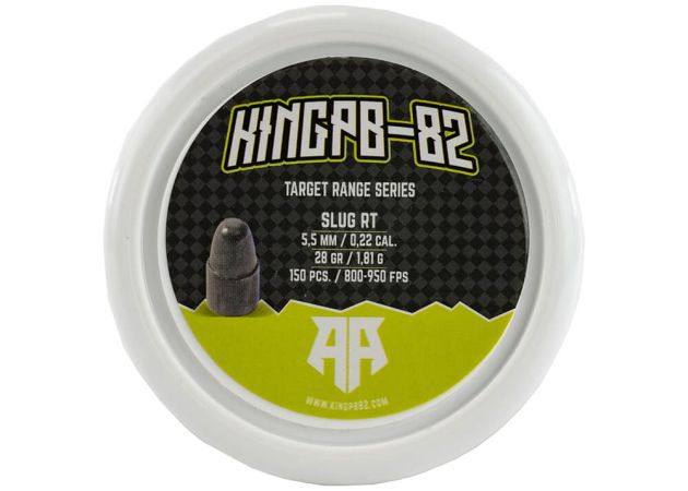Airgun Slugs KingPB-82 5.5 mm Target Range RT 28 grain (.217)
