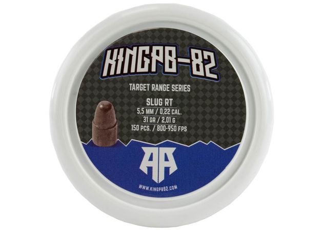 Airgun Slugs KingPB-82 5.5 mm Target Range RT 31 grain (.218)