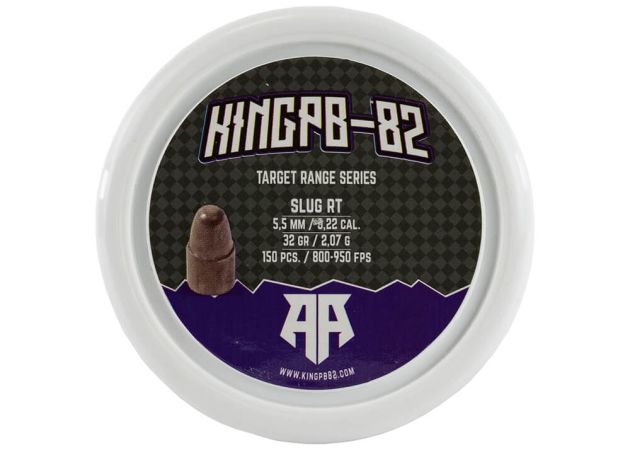 Airgun Slugs KingPB-82 5.5 mm Target Range RT 32 grain (.218)