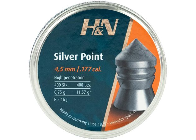 Airgun Pellets H&N Silver Point 4.5 mm 11.57 grain