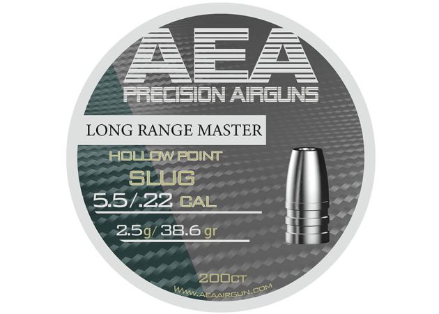 Airgun Slugs AEA Long Range Master 5.5 mm HP 38.6 grain (.22)