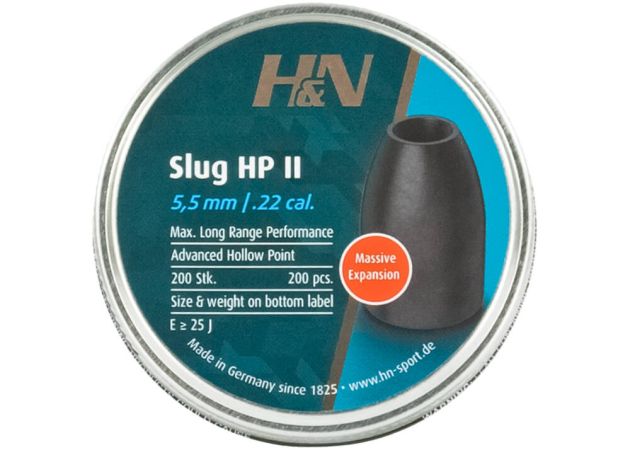 Airgun Slugs H&N 5.5 mm HP II 25 grain (.218)