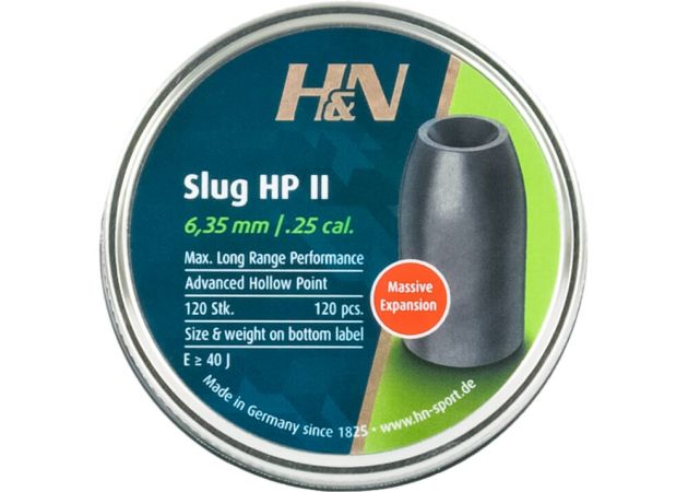 Airgun Slugs H&N 6.35 mm HP II 28 grain (.250)
