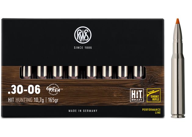 Kogelpatronen RWS .30-06 Sprfd HIT Short Rifle 165 grain