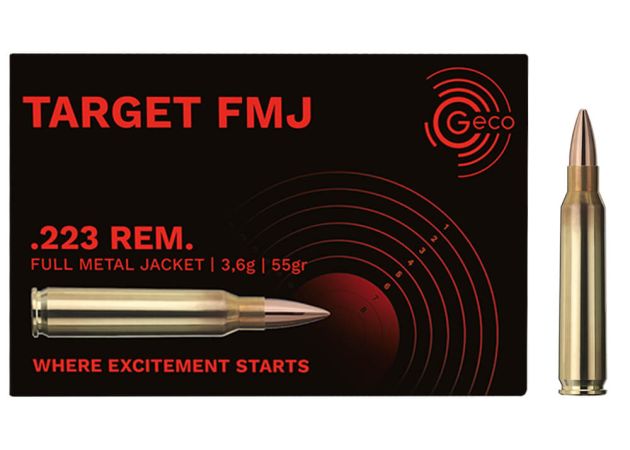 Kogelpatronen Geco Target .223 Rem FMJ 55 grain