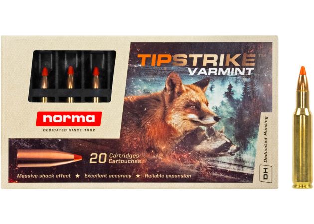 Kogelpatronen Norma Tipstrike Varmint .222 Rem 55 grain