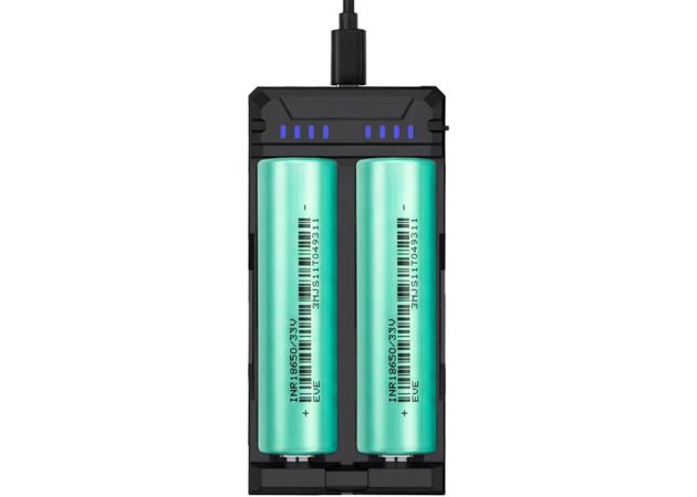Battery DNT 18650 2-Pack incl. Charger