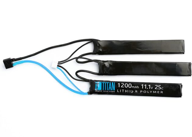 Battery Titan LiPo 11.1V 1200mAh Triple T-Plug Deans