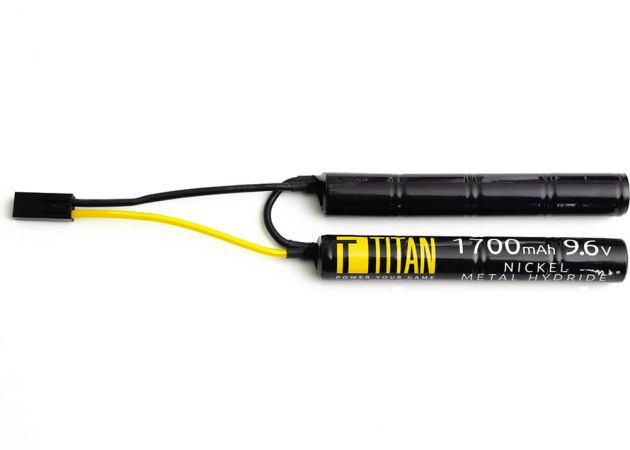 Battery Titan Ni-Mh 9.6V 1700mAh Nunchuck Mini-Tamiya