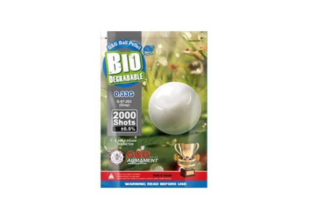 BBs G&G Bio 0.33 Grey 2000 pcs