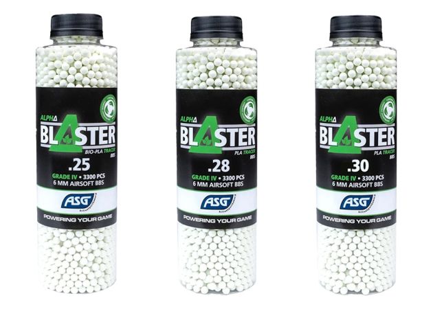 BBs ASG Bio Alpha Blaster Tracer Bio Green 3300 pcs