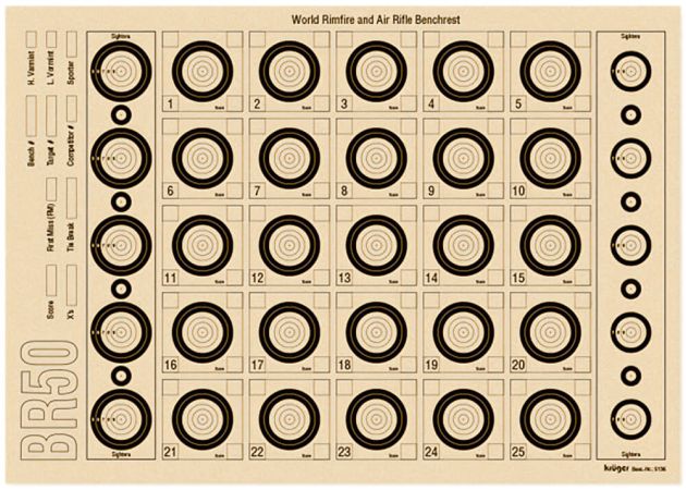 Benchrest schijf BR50 5136 42x29.7