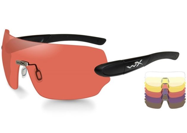 Glasses Wiley X Detection Clear / Yellow / Orange / Purple / Copper Black Frame
