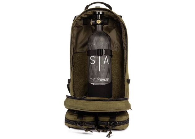 PCP Air Tank Scandinavian Arms Carbon 2 L Private CE Backpack Bundle