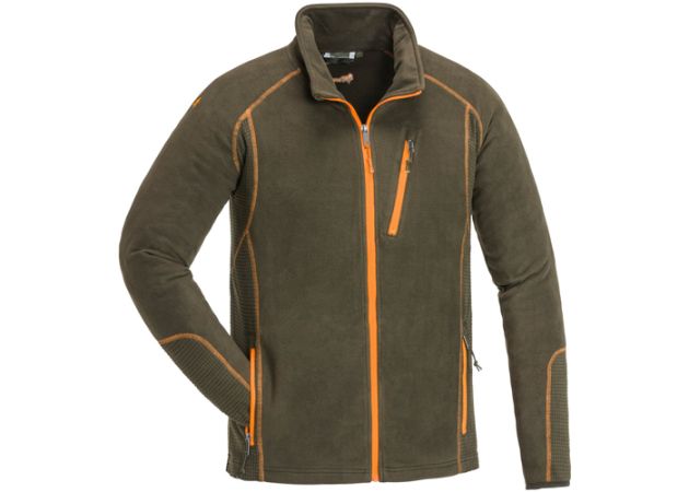 orange fleece vest