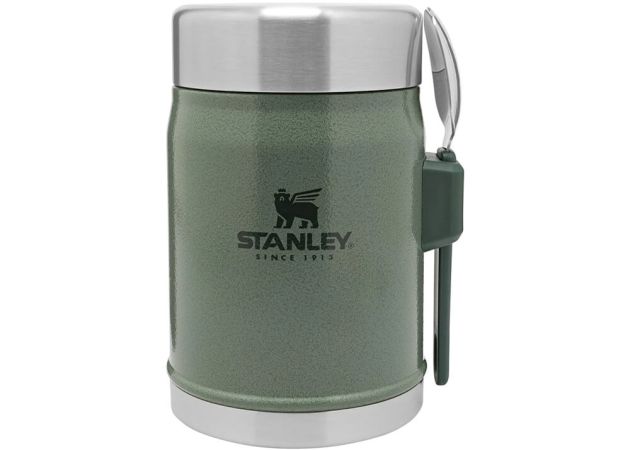 Food Jar Stanley THe Legendary Classic with Spork 0.4 L - Hammertone Green