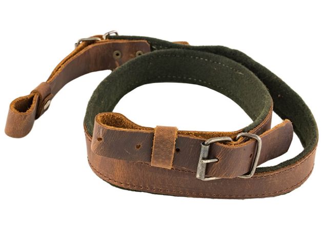 Gun Sling Leather Green