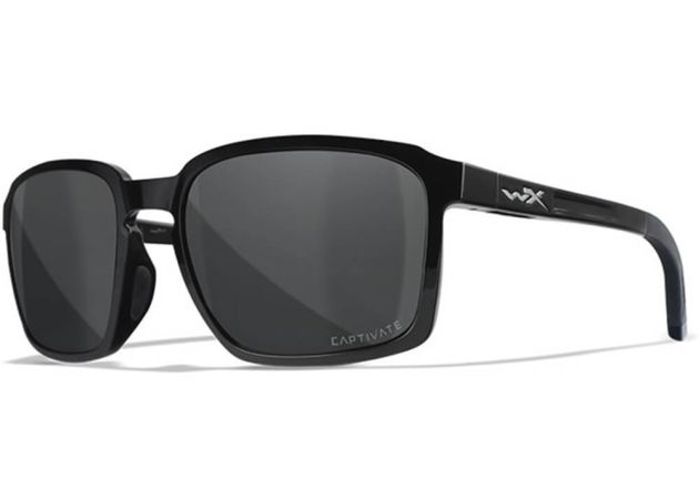 Bril Wiley X Alfa Captivated Polarized Grey Gloss Black Frame