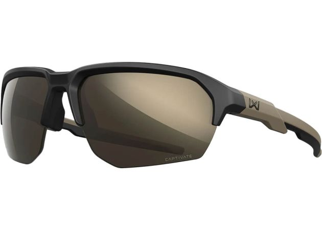 Glasses Wiley X Jakl - Captivate Tungsten Mirror Lenses - Matte Black/Tan Frame