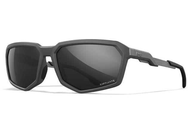 Glasses Wiley X Recon - Captivate Polarized Black Mirror Lenses - Matte Grey Frame