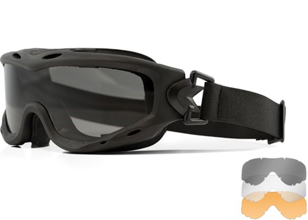 Goggles Wiley X Spear Smoke/Clear/Rust Black Frame