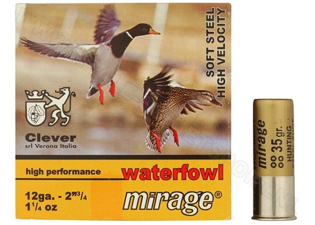 Hagelpatronen Clever Mirage kal. 12 T4 Steel 35 gram