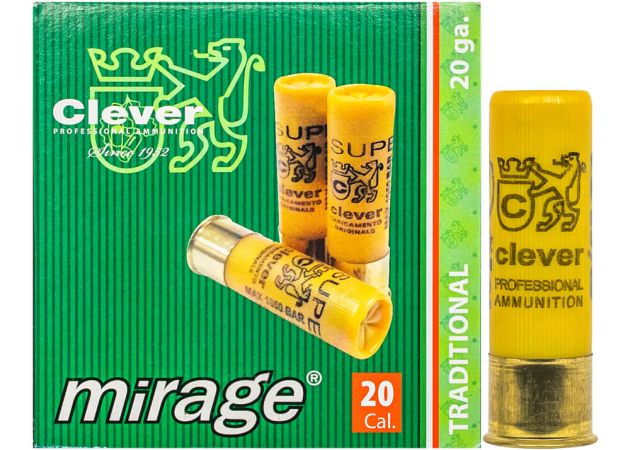 Hagelpatronen Clever Mirage kal. 20 T3 Steel 24 gram