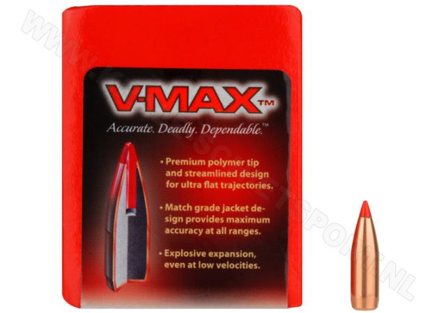 Kogelkoppen Hornady .243 V-Max 75 grain