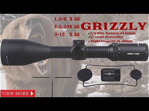トイガン VECTOR OPTICS GRIZZLY 3-12x56 Small Game Hunting Scope | Grizzly 3-12x56E SFP – Vector