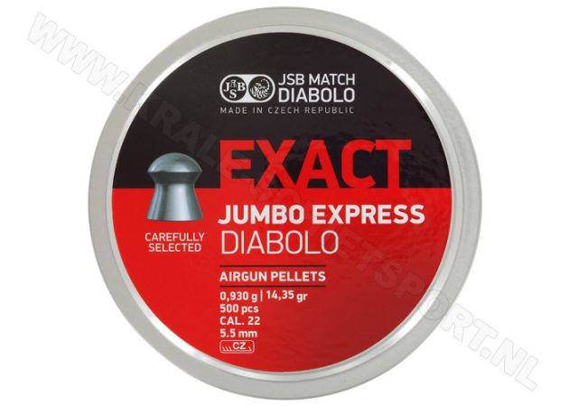 Airgun Pellets JSB Exact Diabolo Jumbo Express BigBox 5.52 mm 14.35 grain