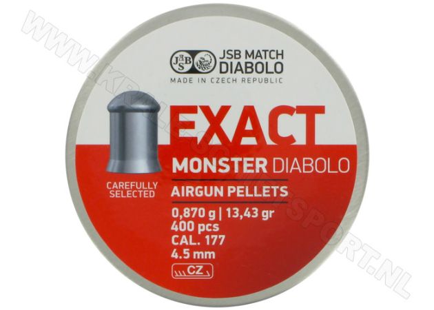 Airgun Pellets JSB Exact Monster 4.52 mm 13.43 grain